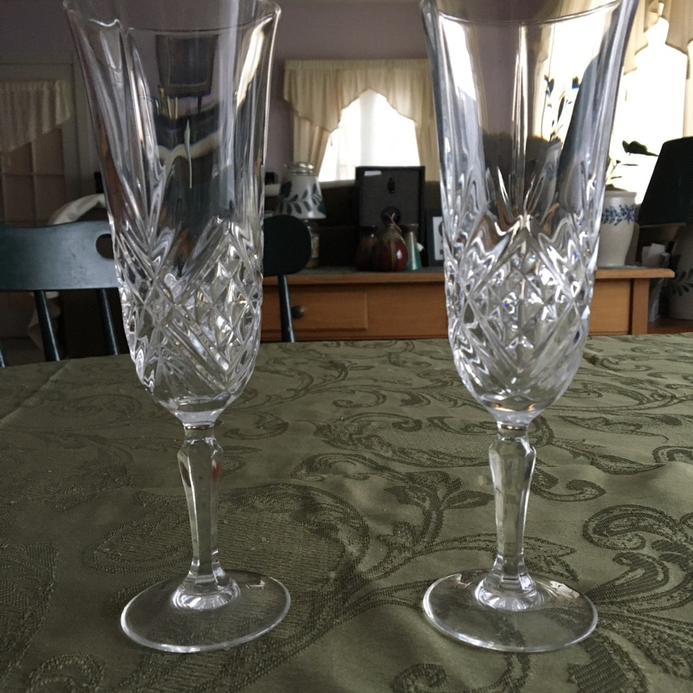 Cris D'arques Durand MASQUERADE Champagne Flutes